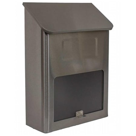 Book Publishing Co Metros Wall Mount Mailbox, Stainless Steel with Window GR678696